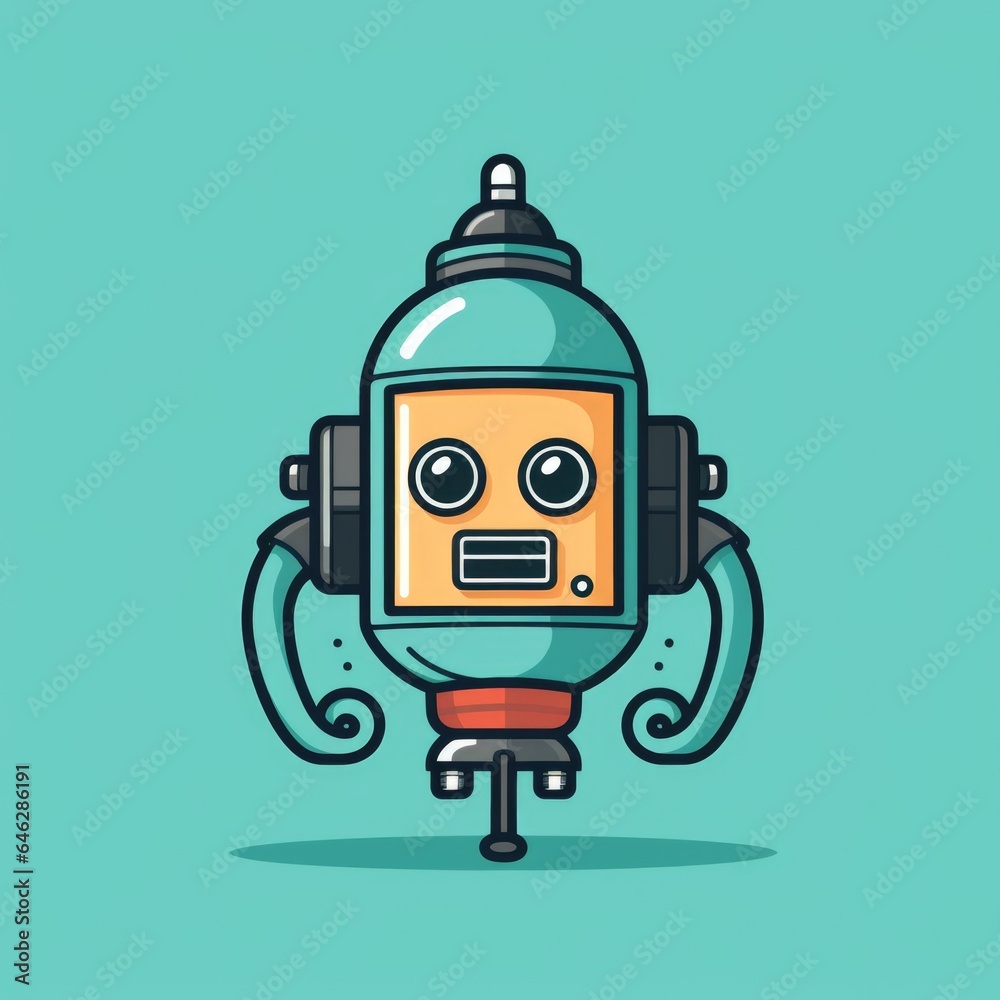 Scuba tank mascot for a company logo. Generative AI Scuba tank mascot for a company logo. Generative AI