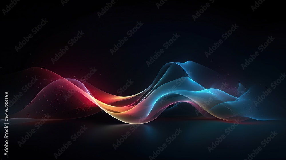 Curvy and blurred purple and blue lines, Abstract knife-like lines on dark backgrounds Curvy and blurred purple and blue lines, Abstract knife-like lines on dark backgrounds