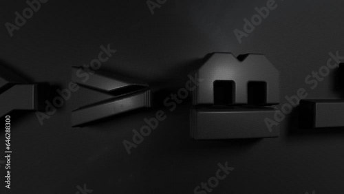 Restrained vertical banner for sales on Black Friday. Vertical banner. Sale poster of black friday. Design home page sliders for black friday sales on dark background. 3D