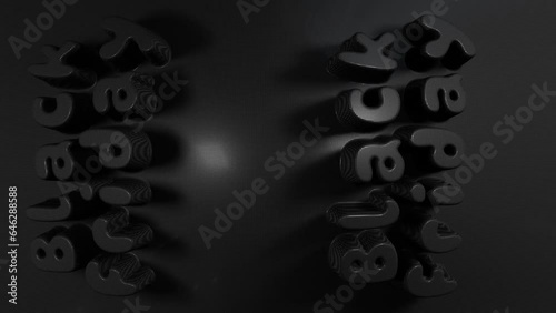 Restrained vertical banner for sales on Black Friday. Vertical banner. Sale poster of black friday. Design home page sliders for black friday sales on dark background. 3D