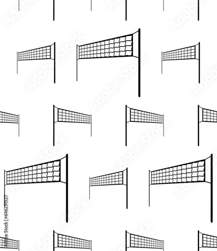 Volleyball Net Seamless Pattern Y_2211003