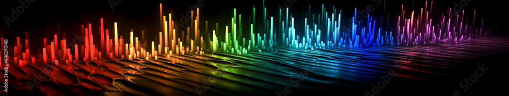 Colorful virtual business finance graph, generative AI. Colorful virtual business finance graph, generative AI.
