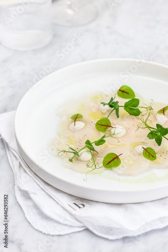 Coquille carpaccio