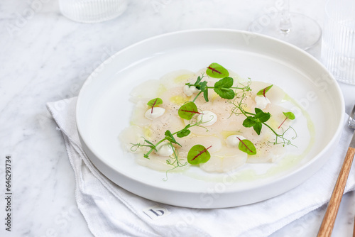 Coquille carpaccio