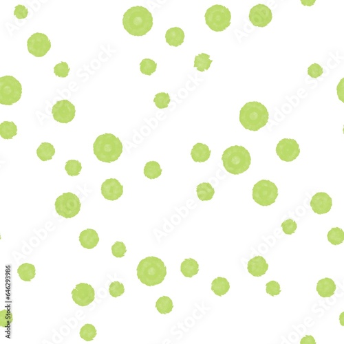 Seamless abstract geometric pattern. Chaotic digital texture. Light green, white. Illustration. Brush strokes texture. Dots. Design for textile fabrics, wrapping paper, background, wallpaper, cover.