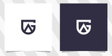 letter ga ag logo design