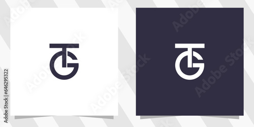 letter tg gt logo design photo
