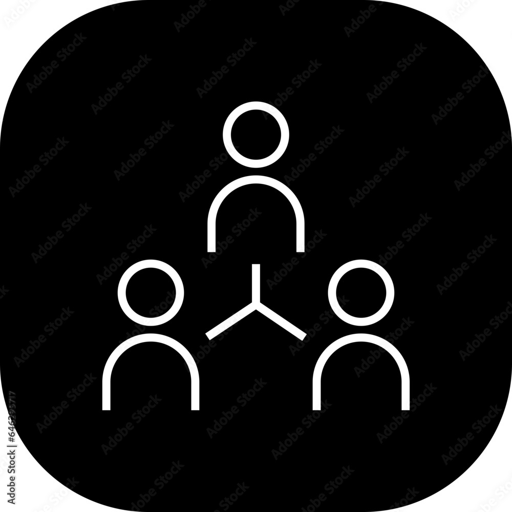 Structure human resources icon with black filled line outline style. structure, business, outline, line, symbol, thin, network. Vector Illustration Structure human resources icon with black filled line outline style. structure, business, outline, line, symbol, thin, network. Vector Illustration