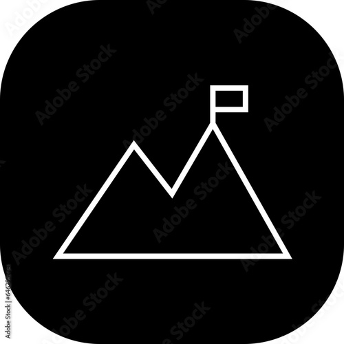 Achievement human resources icon with black filled line outline style. symbol, success, achievement, business, sign, outline, goal. Vector Illustration