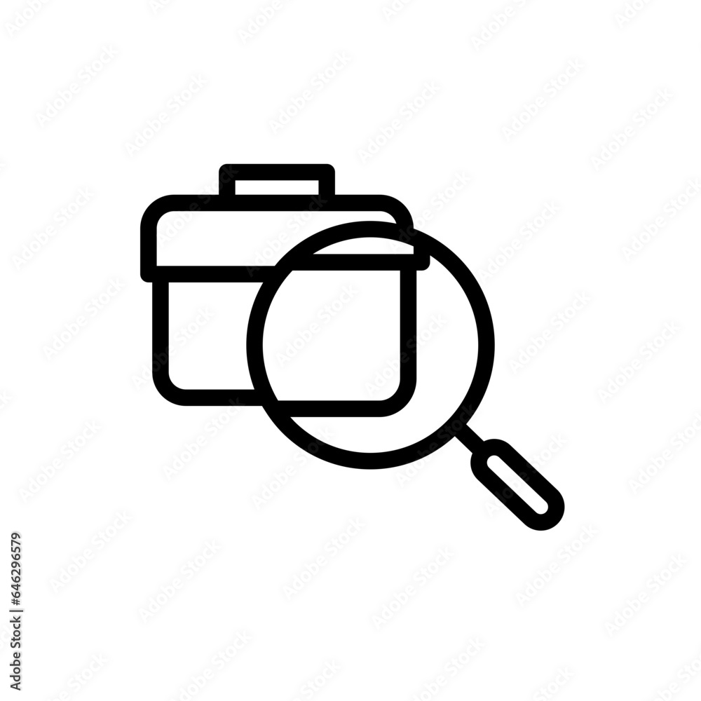 Job human resources icon with black outline style. business, job, work, symbol, management, set, line. Vector Illustration Job human resources icon with black outline style. business, job, work, symbol, management, set, line. Vector Illustration