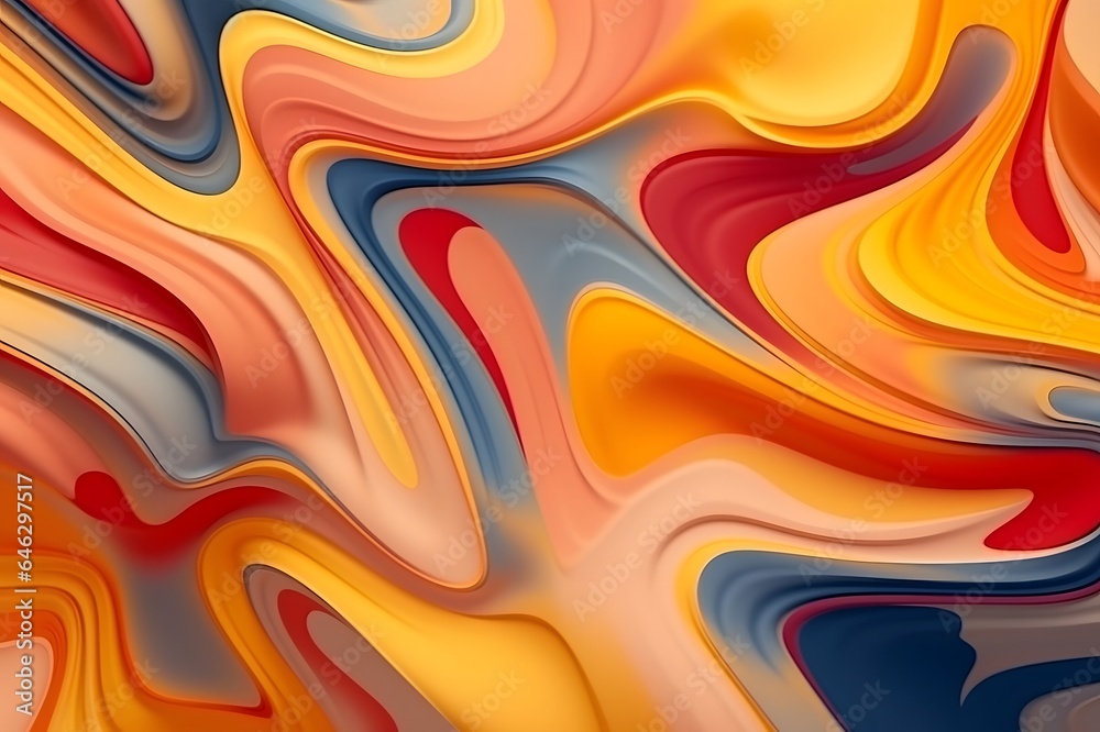 Abstract background with fluid shapes