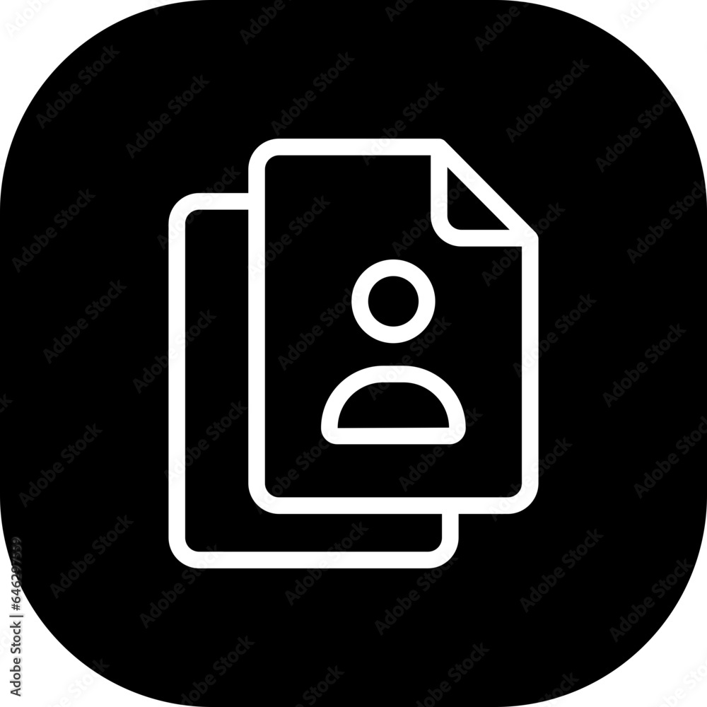 Curriculum vitae human resources icon with black filled line outline style. cv, resume, business, job, line, career, symbol. Vector Illustration Curriculum vitae human resources icon with black filled line outline style. cv, resume, business, job, line, career, symbol. Vector Illustration