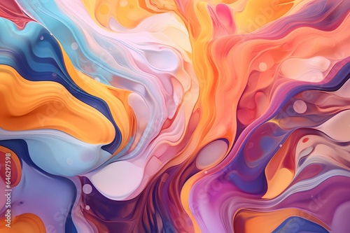 Abstract fluid background with liquid marble texture