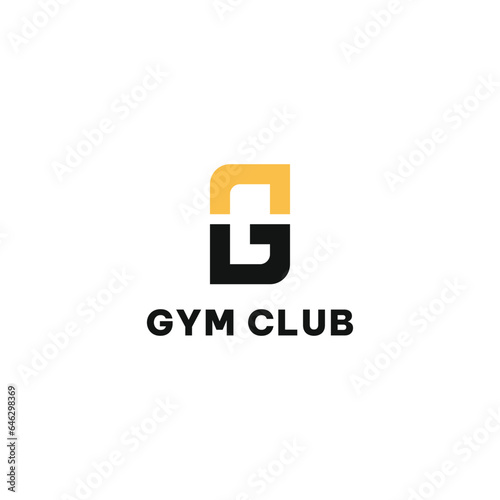 Free Download Gym and fitness club logo design template with a letter G. - GFXLoad