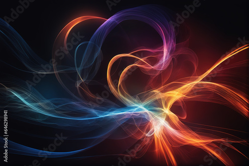 generative AI, Energetic abstract cosmic ray background © Steve
