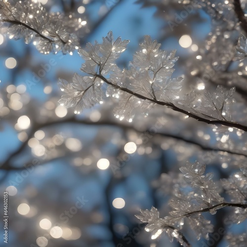 A tree that grows shimmering crystals instead of leaves, sparkling in the sunlight2