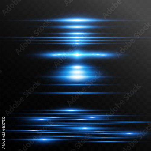 light special effect. Luminous stripes. vector illustration 