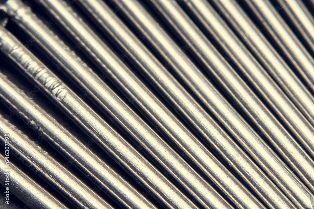 Obraz premium Iron nails texture background close up