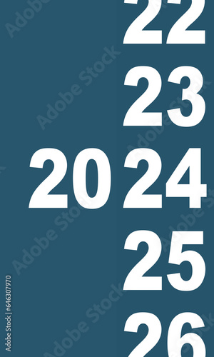 Creative concept of 2024 Happy New Year