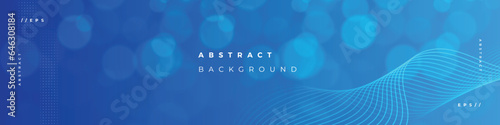 Linkedin banner abstract background, Linkedin header bokeh template