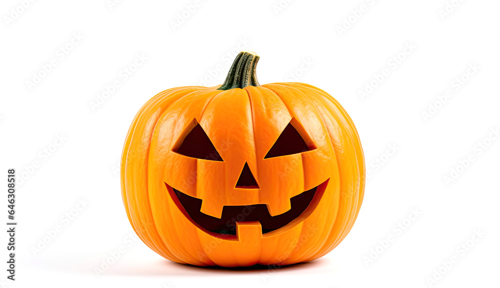 Jack O' Lantern Halloween Pumpkin. Generative AI Jack O' Lantern Halloween Pumpkin. Generative AI