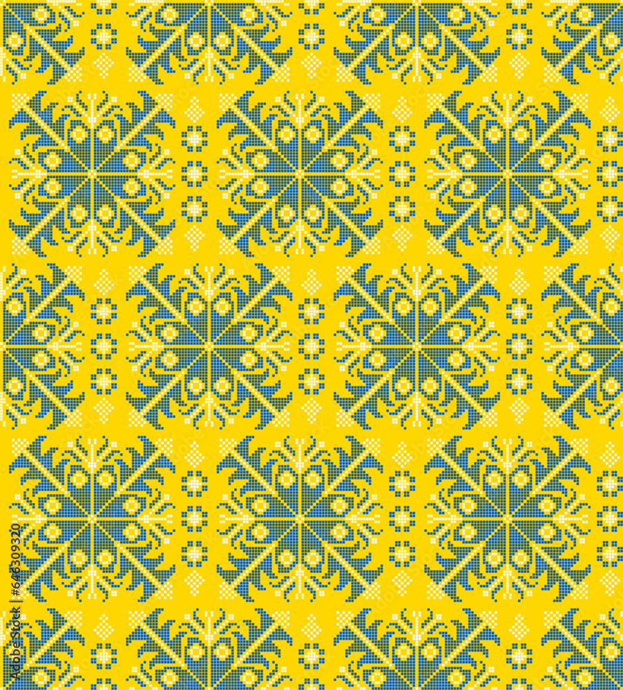 Seamless pattern of Ukrainian ornament in ethnic style, identity, vyshyvanka, embroidery for print clothes, websites, banners, poster. Vector illustration background Seamless pattern of Ukrainian ornament in ethnic style, identity, vyshyvanka, embroidery for print clothes, websites, banners, poster. Vector illustration background