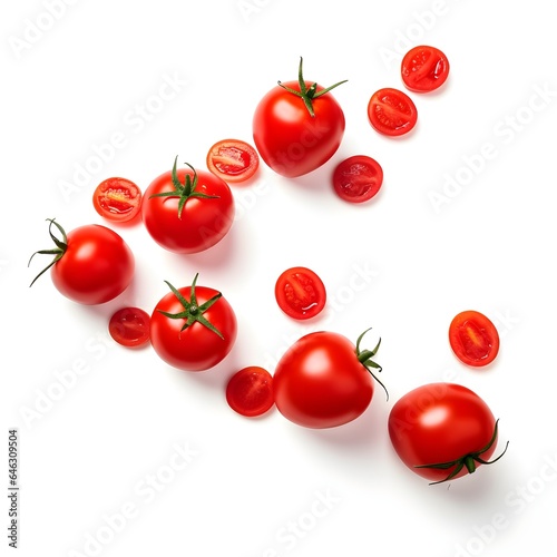 Tomato sauce isolated on white, view from above