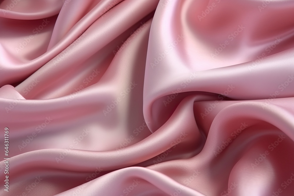 Obraz premium Pink Silk Folds - Abstract Background Texture