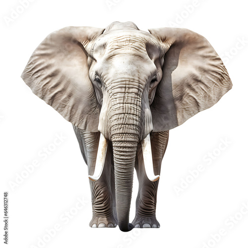 Majest  tischer Elefant auf transparentem Hintergrund - Anmutiger Riese
