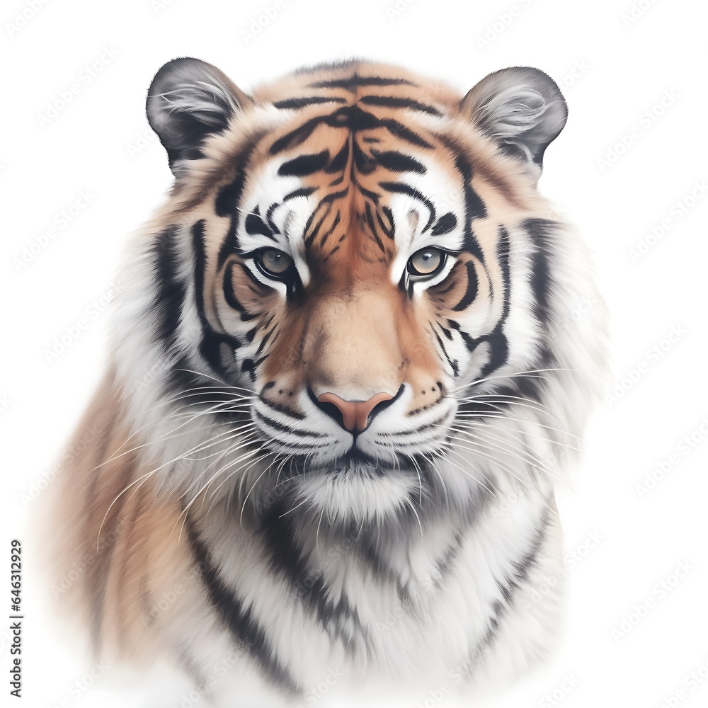 Fototapeta premium Illustrated Tiger