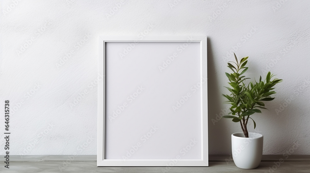 Home interior poster frame mockup Home interior poster frame mockup