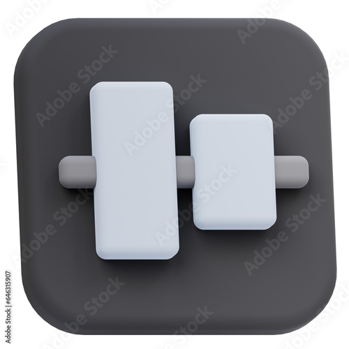 Konstfotografi vertical align center pathfinder 3d icon design