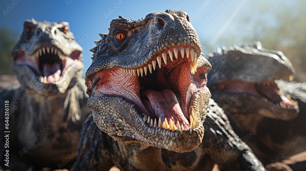 Fototapeta premium Dinosaurs. Prehistoric animals
