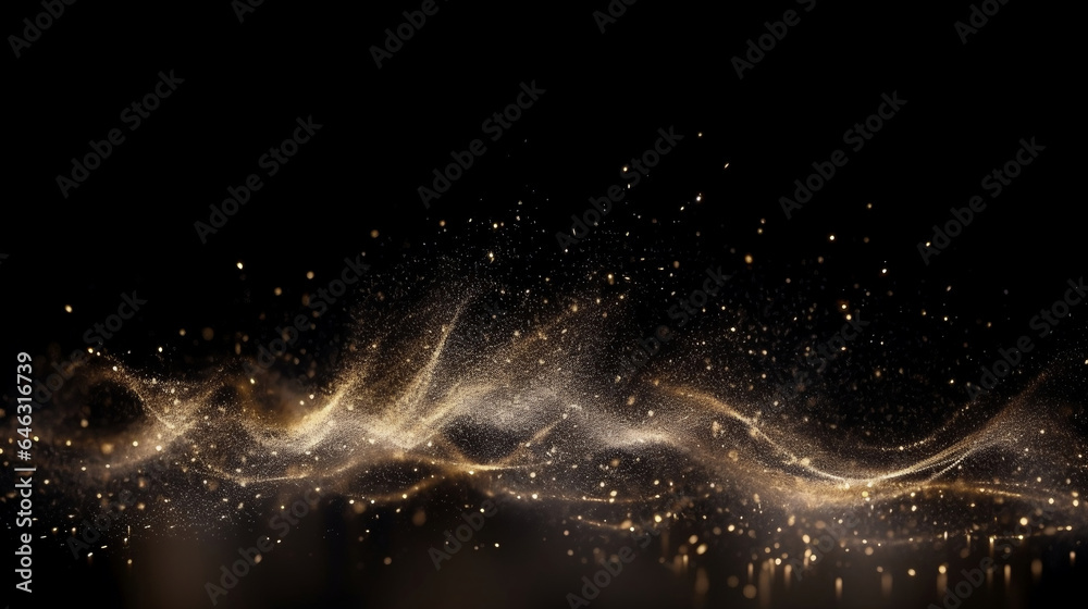 Beautiful abstract shiny gold glitter background.