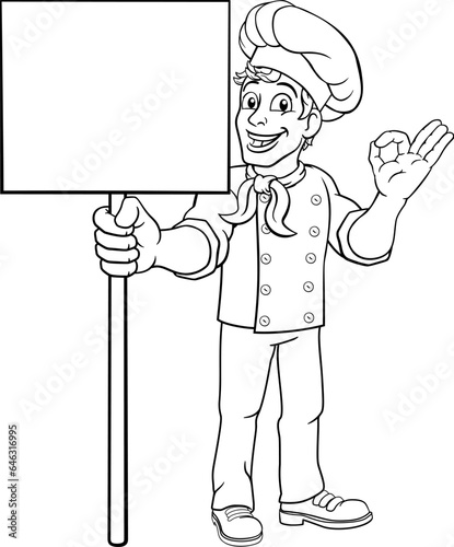 A chef cook or baker man ca...