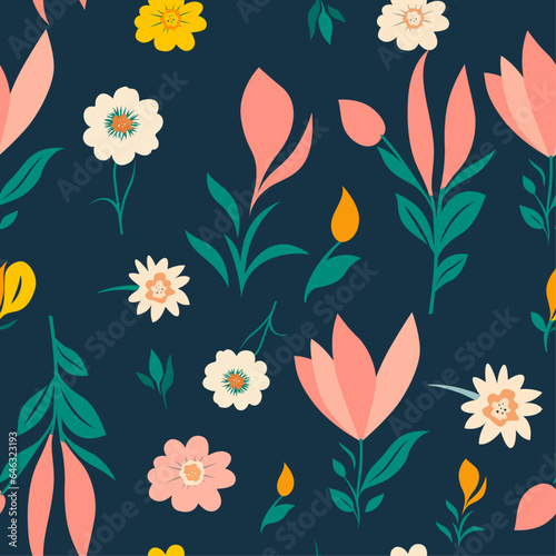 Botanical Bliss - Seamless Floral Pattern Design