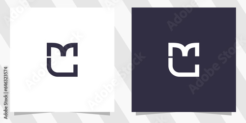 letter mc cm logo design