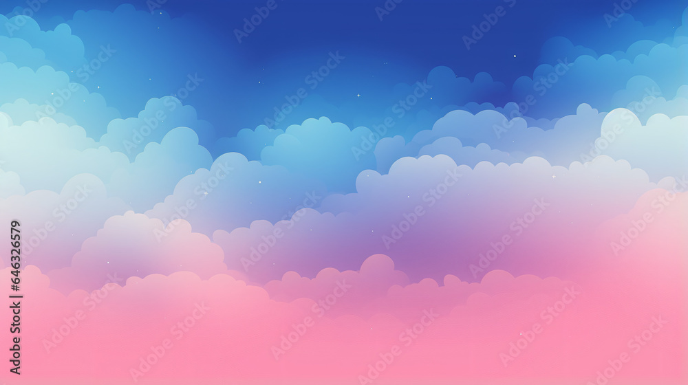 Gradient halftone abstract background. sky and cloud
