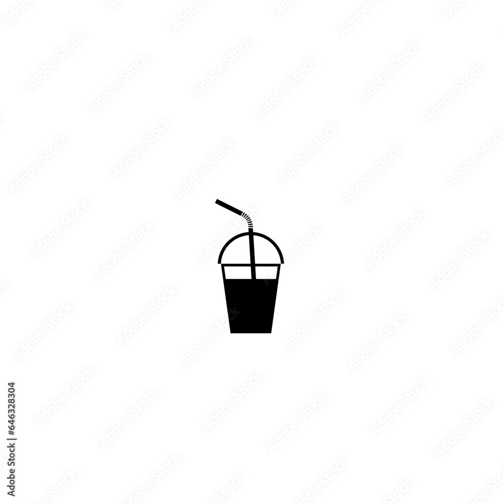 Fototapeta premium Milkshake drink icon isolated on white background