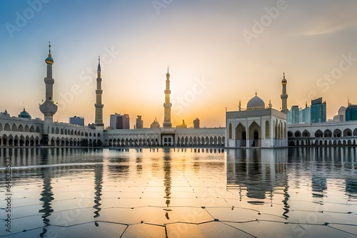 sunset at the mosque © (JLco) sana javed