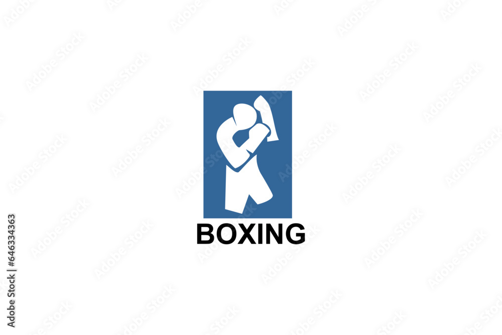Boxing sport vector line icon. sportsman, practice boxing stance. sport pictogram illustration. Boxing sport vector line icon. sportsman, practice boxing stance. sport pictogram illustration.