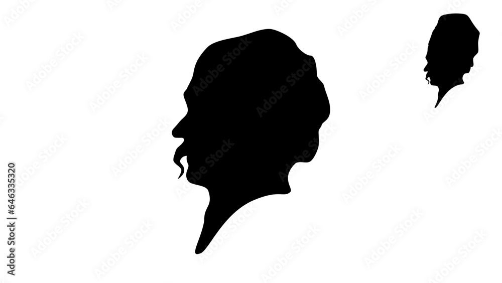 Taras Shevchenko silhouette