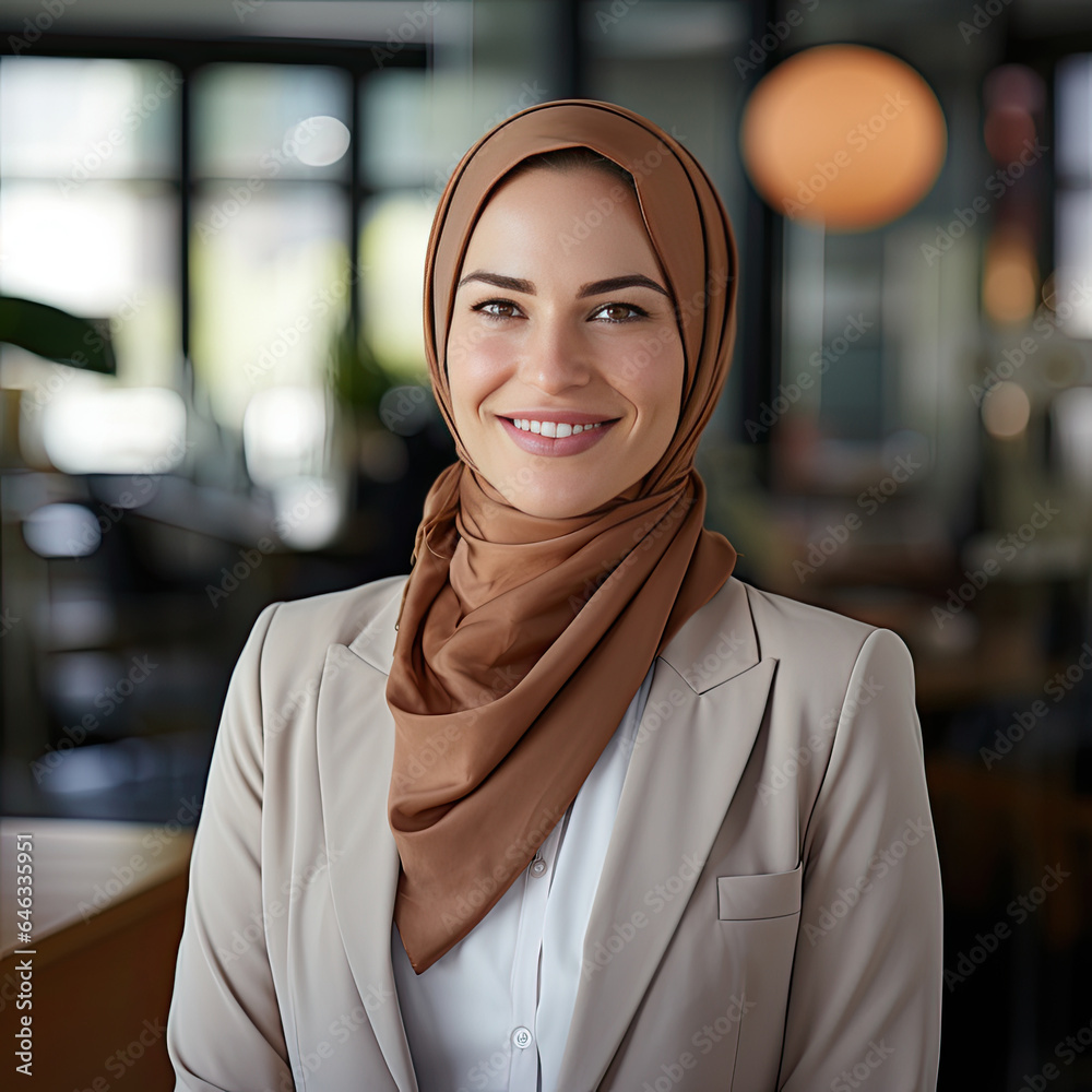 Smiling Businesswoman with Fashion Accessories Smiling Businesswoman with Fashion Accessories