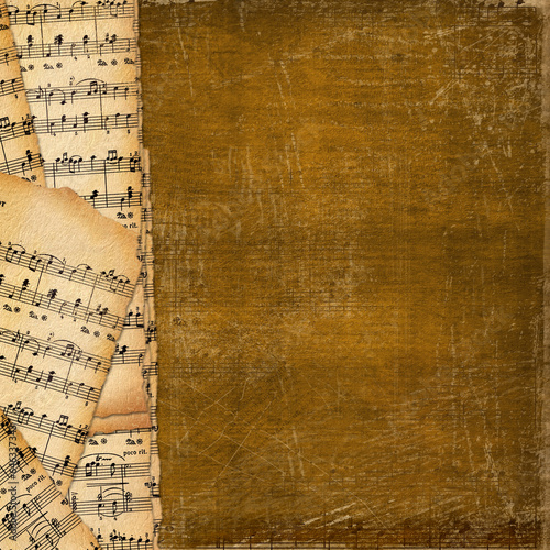 Cover for  music book on the abstract background