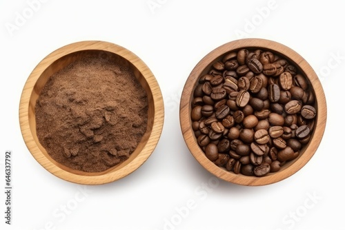 Coffee beans ground roast. Generate Ai