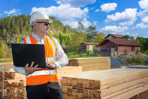 Man builder. Engineer with ...