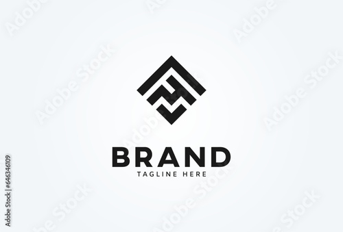 Initial FM or MF logo. monogram logo design combination of letters F and M. vector illustration