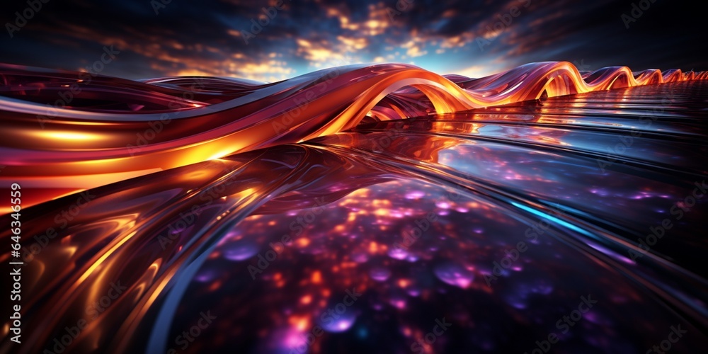abstract background, banner with
light effects of traces from high-speed traffic on the highway, neon bright lights and glare on a dark background abstract background, banner with
light effects of traces from high-speed traffic on the highway, neon bright lights and glare on a dark background