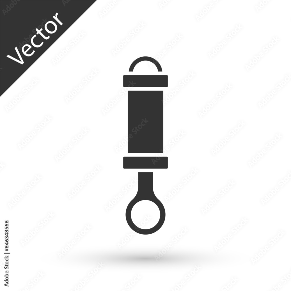 Grey Shock absorber icon isolated on white background. Vector Grey Shock absorber icon isolated on white background. Vector