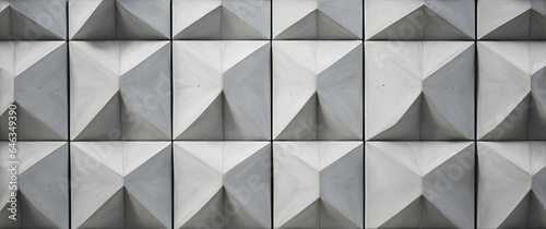 Modern concrete blocks wall pattern from Generative AI
